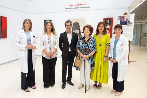 El Hospital Nacional de Parapléjicos acoge la exposición ‘Personajes ilustres bajo el sol de La Mancha’ del artista toledano Alberto Romero