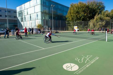 Emilio Sánchez Vicario hace balance de la escuela de tenis en silla de ruedas en el 50 aniversario del Hospital de Parapléjicos de Toledo