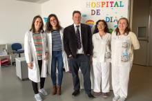 EN LA FOTO Participantes en el estudio sobre lesión medular pediátrica que ha liderado el HNP. De izquierda a derecha: Dra. Raquel Madroñero, Dra. Marta Ríos, Dr. Julian Taylor, enfermera Ana Escobar y Dra. Elisa Dolado.